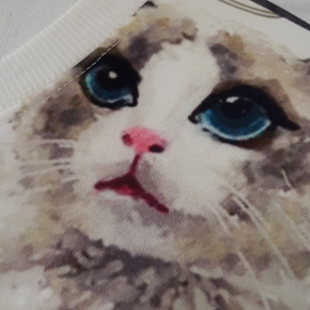 Cat cropped top M - Picture 3 of 6